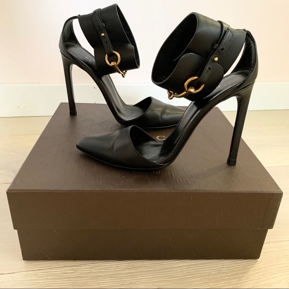 Gucci Shoes Ursula Leather Horsebit Closed Toe - Picture 1 of 10